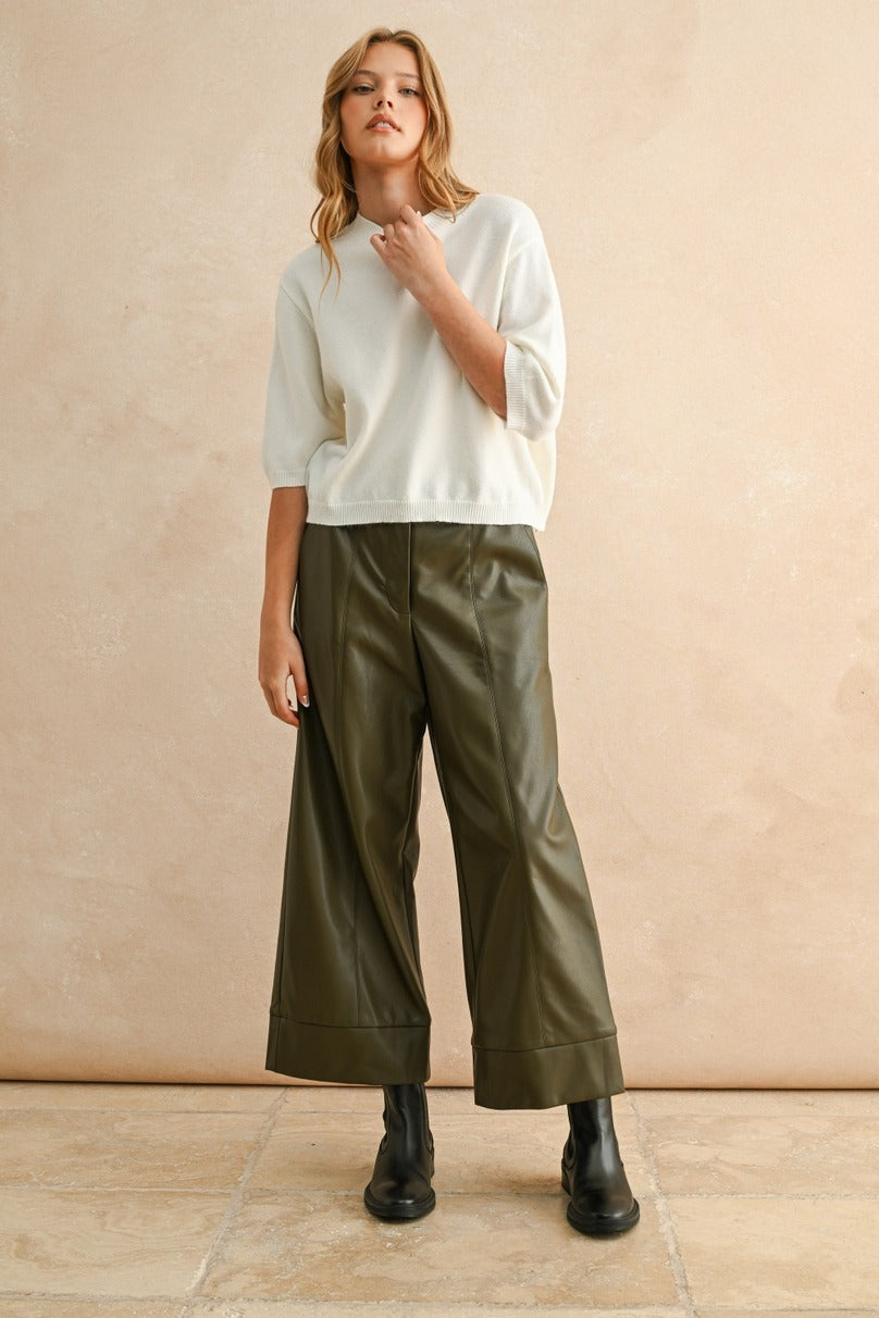 Mila Sweater Top - Off White