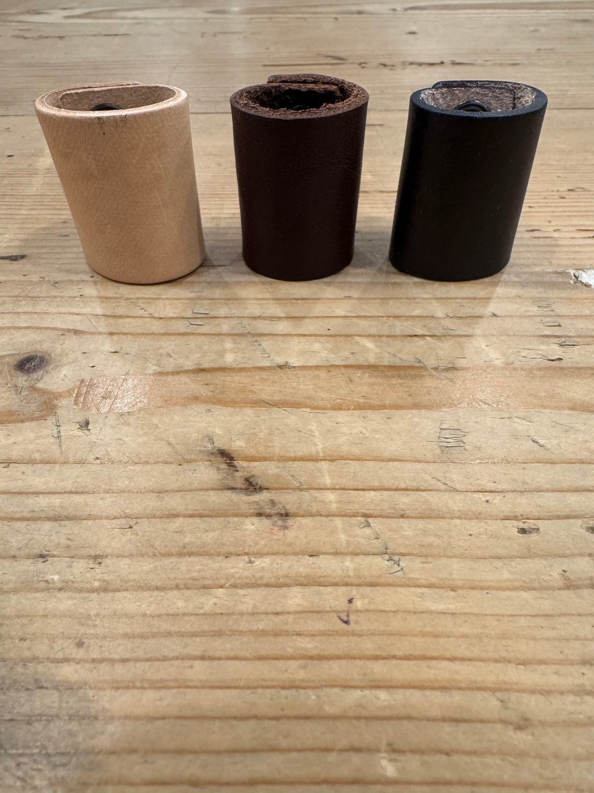 Leather Snap Scarf Rings