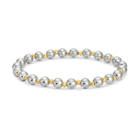 Haley 6mm Silver/Gold Bracelet