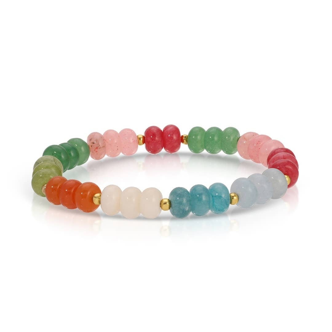 Colorful 8mm Stone Bracelet