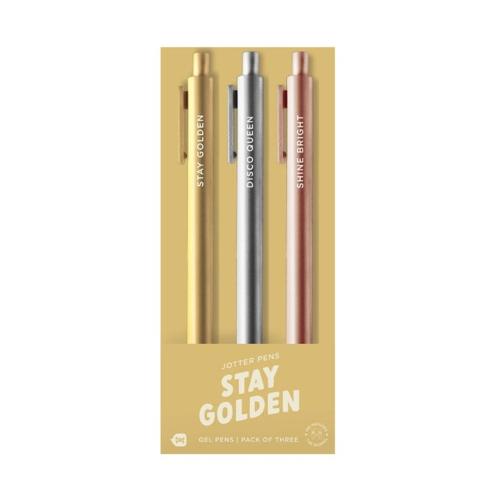 Stay Golden 3 Pack Pens