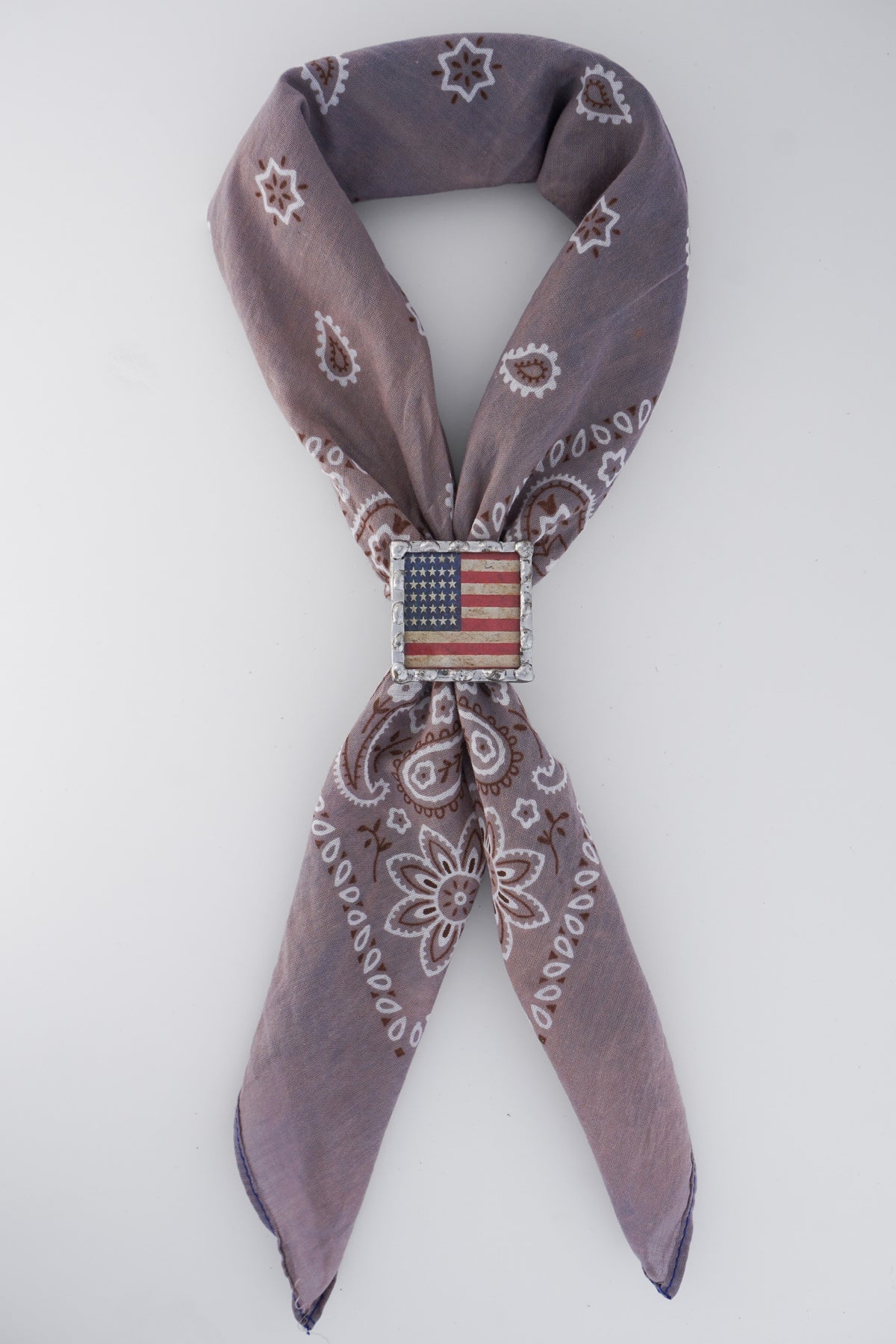 Vintage Flag Scarf Stretch Ring