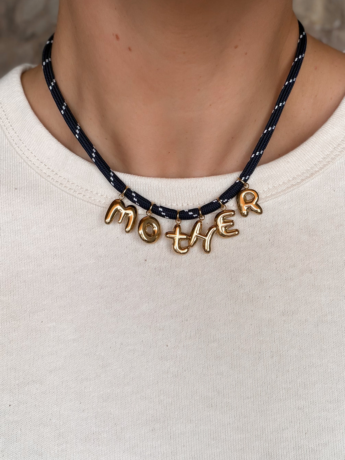 Mother Necklace - Navy