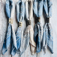 Denim Hues Hand Dyed Bandanas