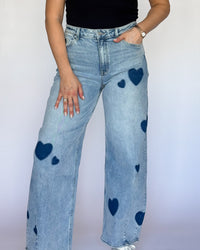 Rosalind Heart HR Barrel Jeans