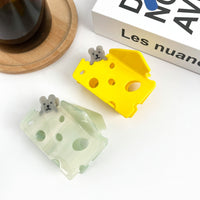 Cheese & Mouse Hair Clip