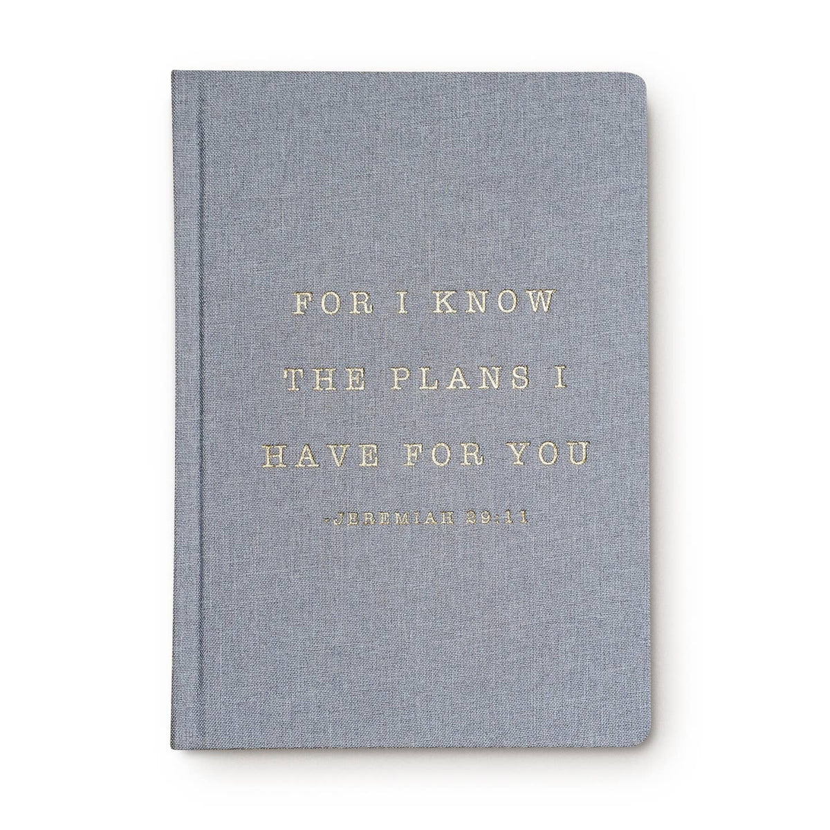 For I Know The Plans Fabric Journal