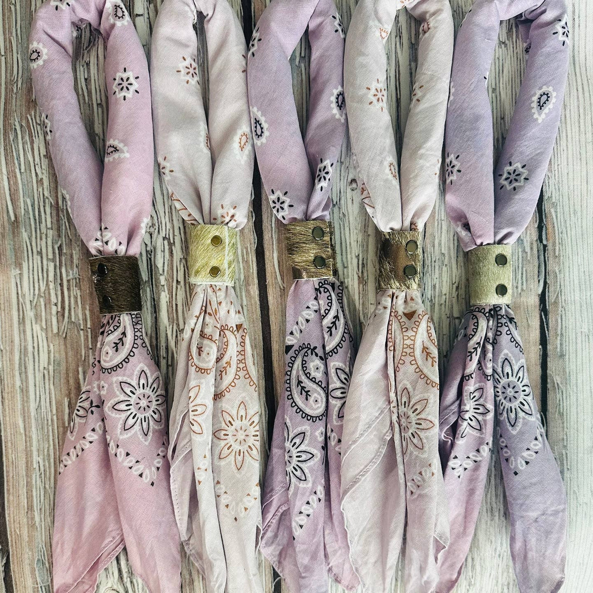 Lavender Hand Dyed Bandanas