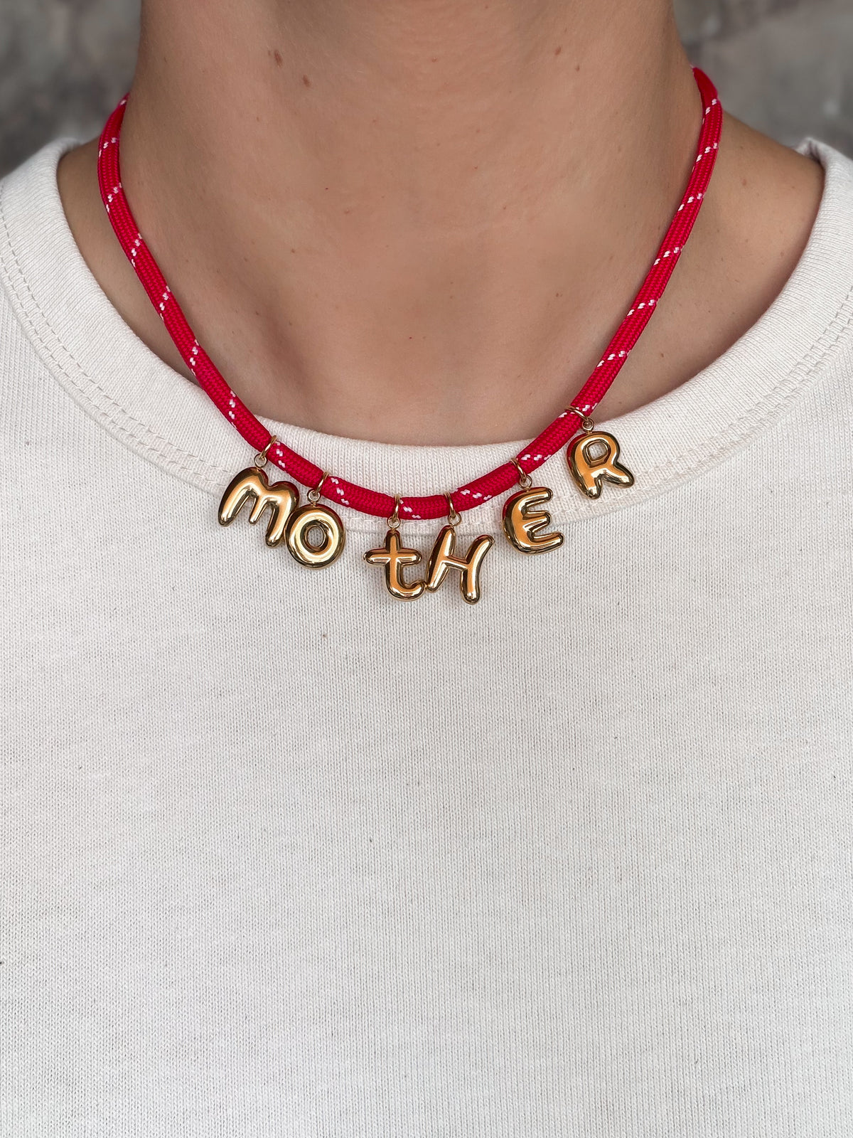 Mother Necklace - Red