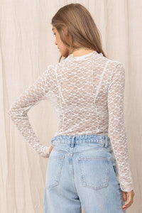 Sheer Lace Top
