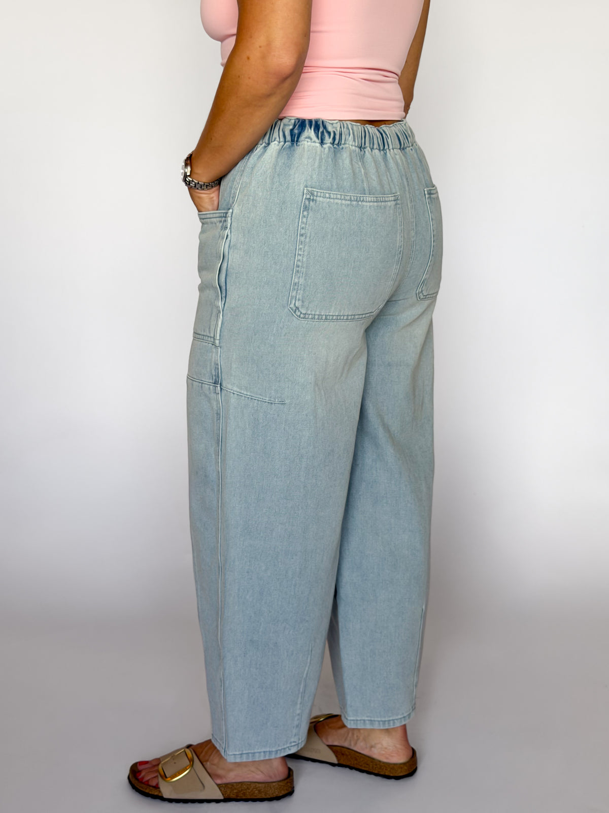 Sunday Ease Barrel Pants
