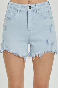 Glacier Distressed Denim Shorts