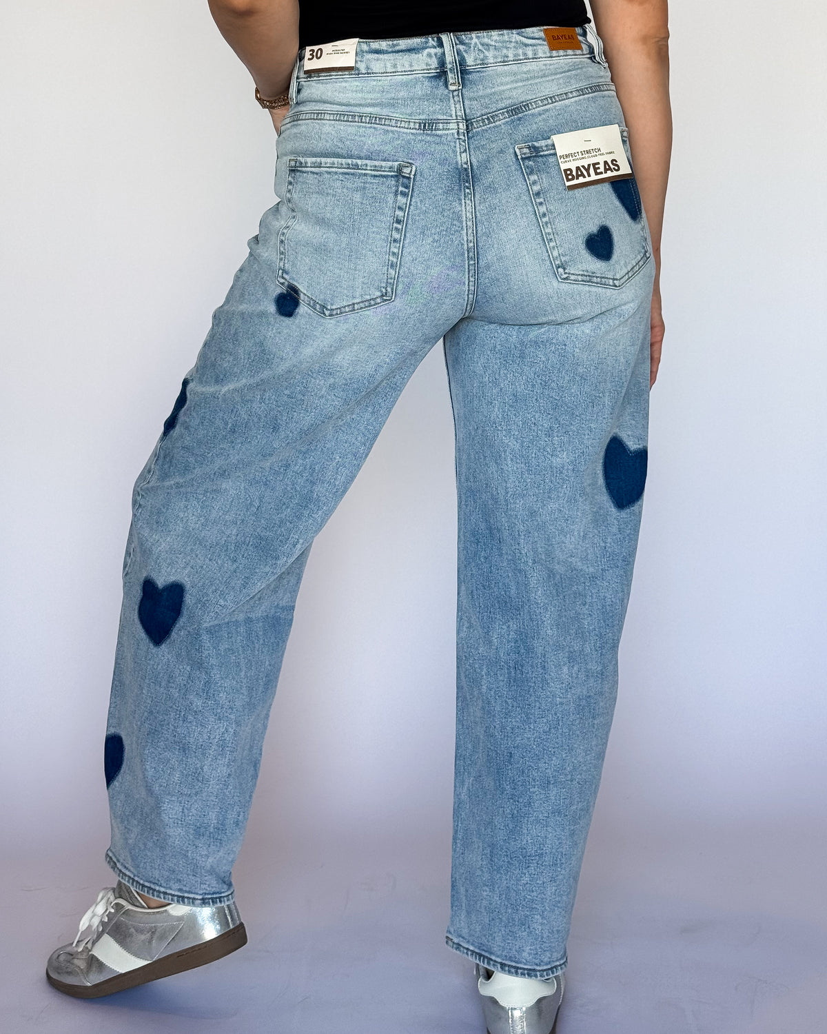 Rosalind Heart HR Barrel Jeans