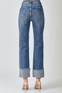 Ellen Straight Cuffed Jeans