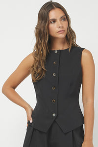 Eloise Button Down Vest