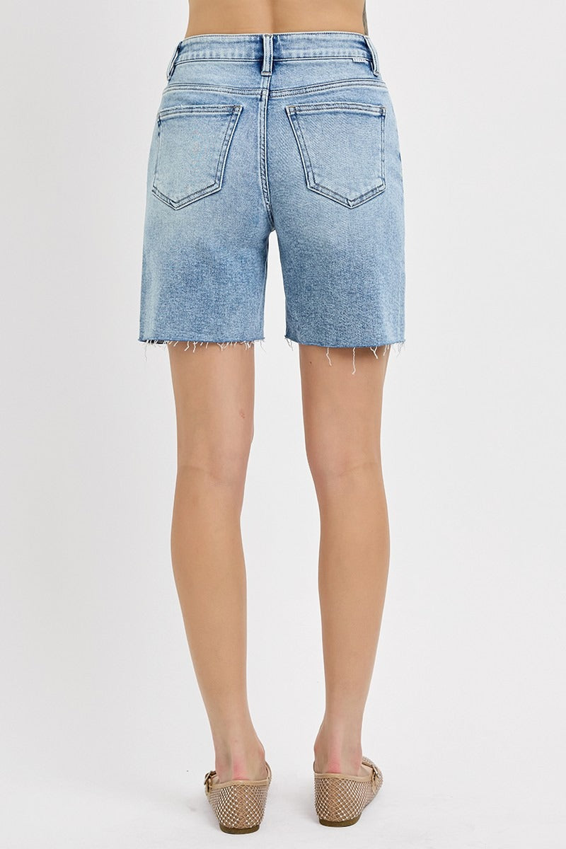 Avery Mid Length Denim Shorts