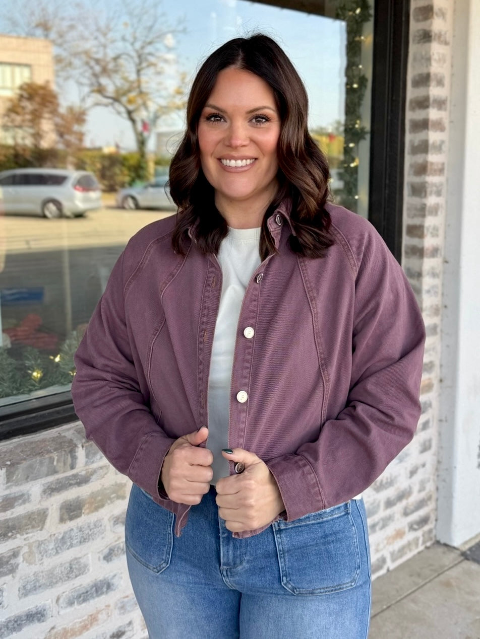 Masala Colored Denim Top