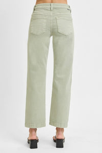Wasabi Mid Rise Ankle Jeans