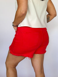 Cherry Bomb Denim Shorts