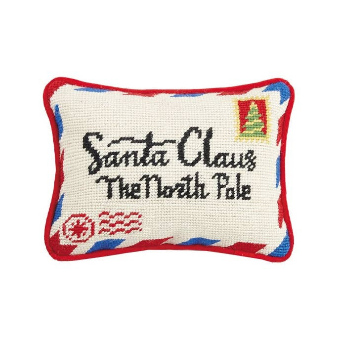 Letter To Santa North Pole(Needlepoint) Pillow