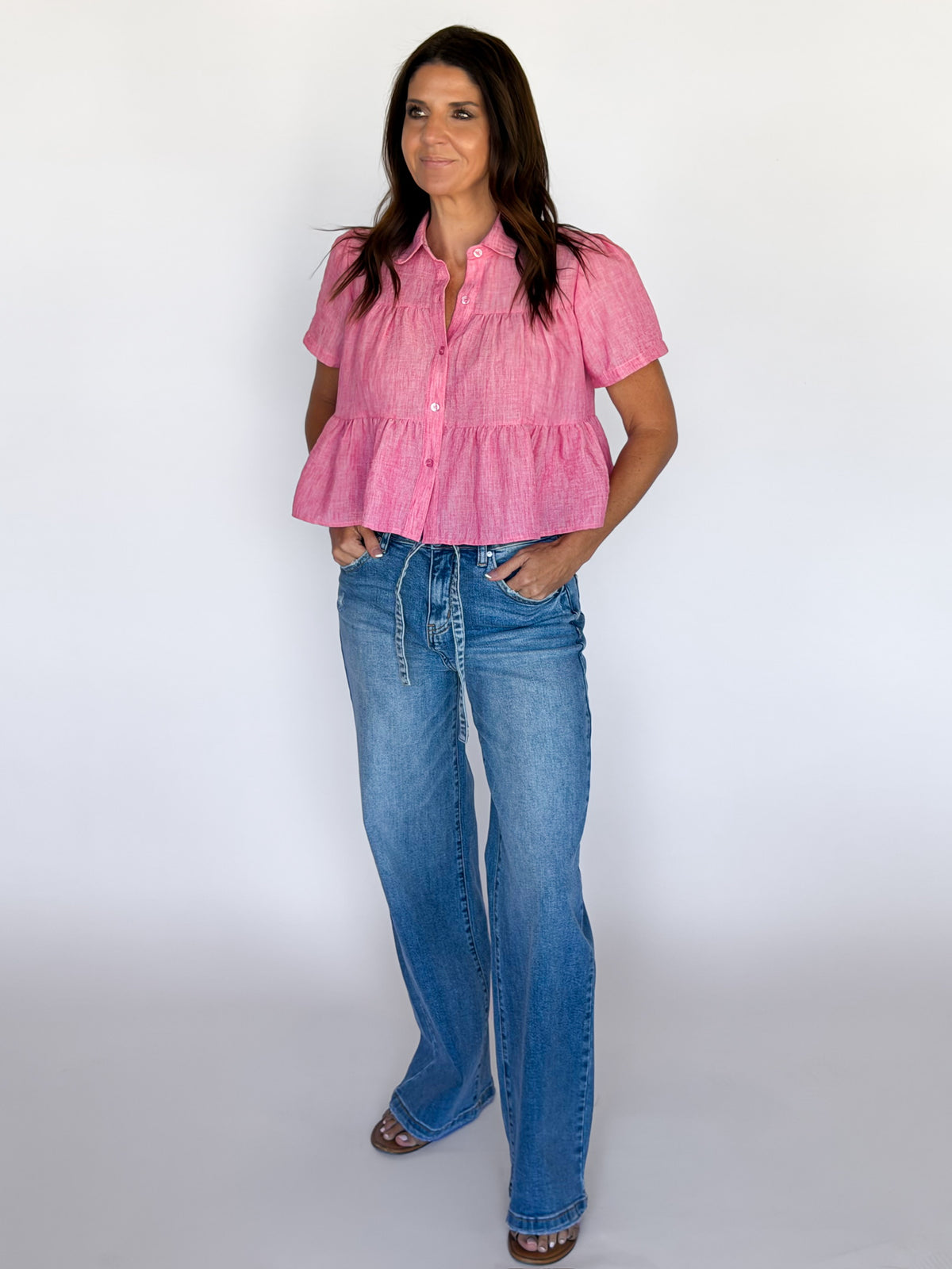 By The Sea Tiered Shirt