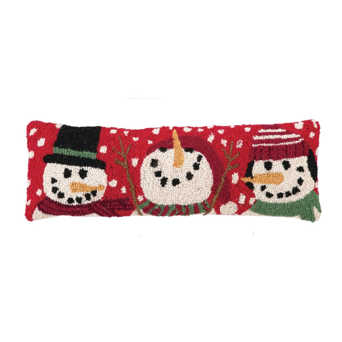 3 Snowmen Hook Pillow