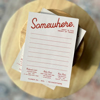 Somewhere Tx Notepad
