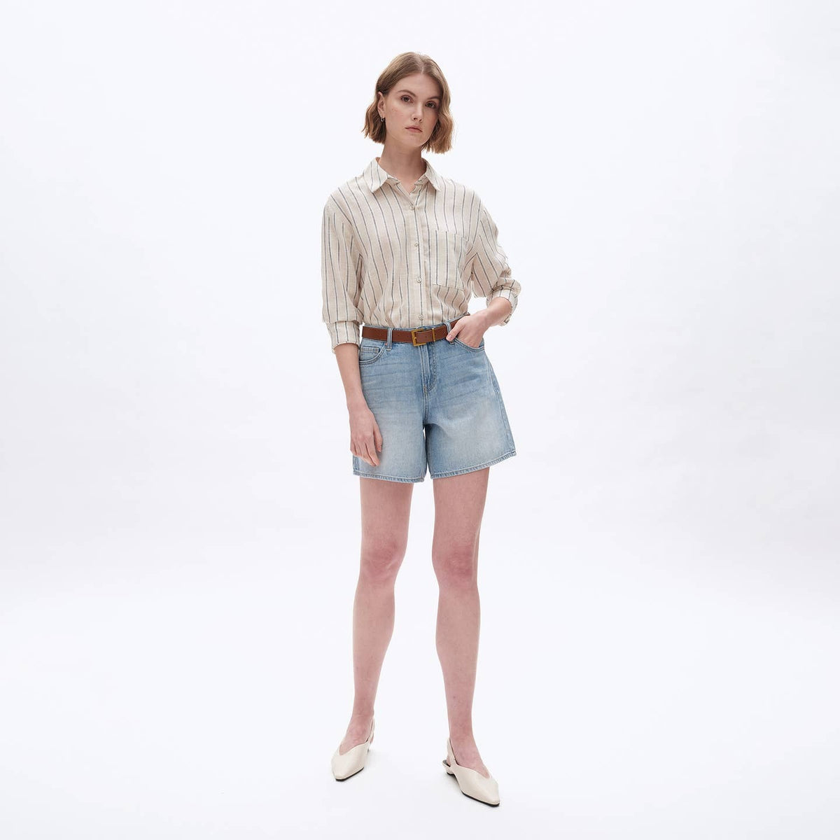 Hope Mid Rise Denim Shorts
