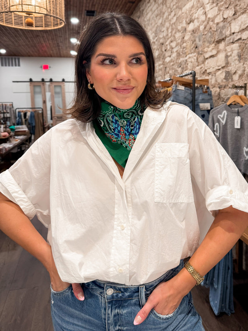 Texas Bluebonnet Embroidered Bandana