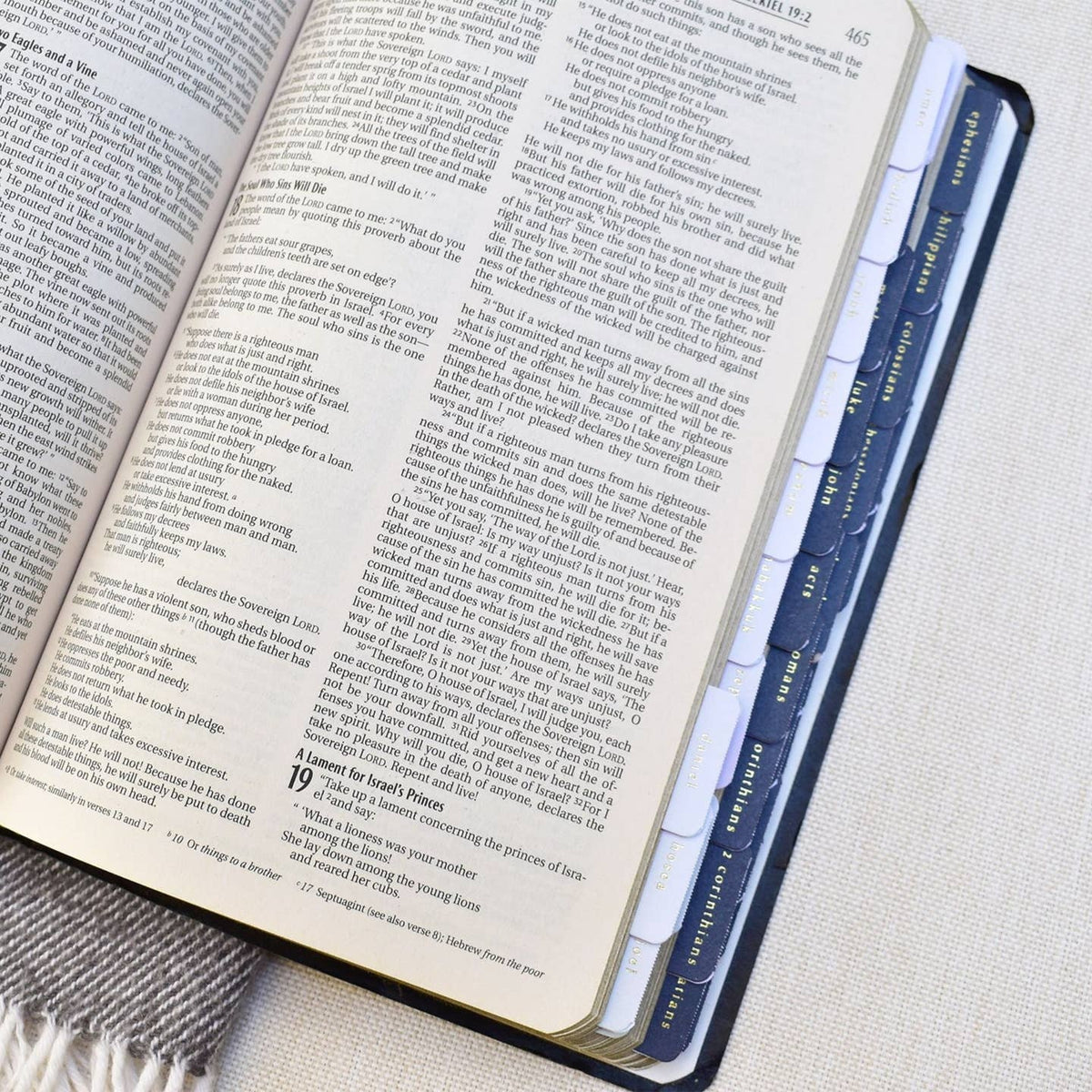 Navy & Grey Bible Tabs