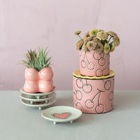 Stoneware Footed Plate