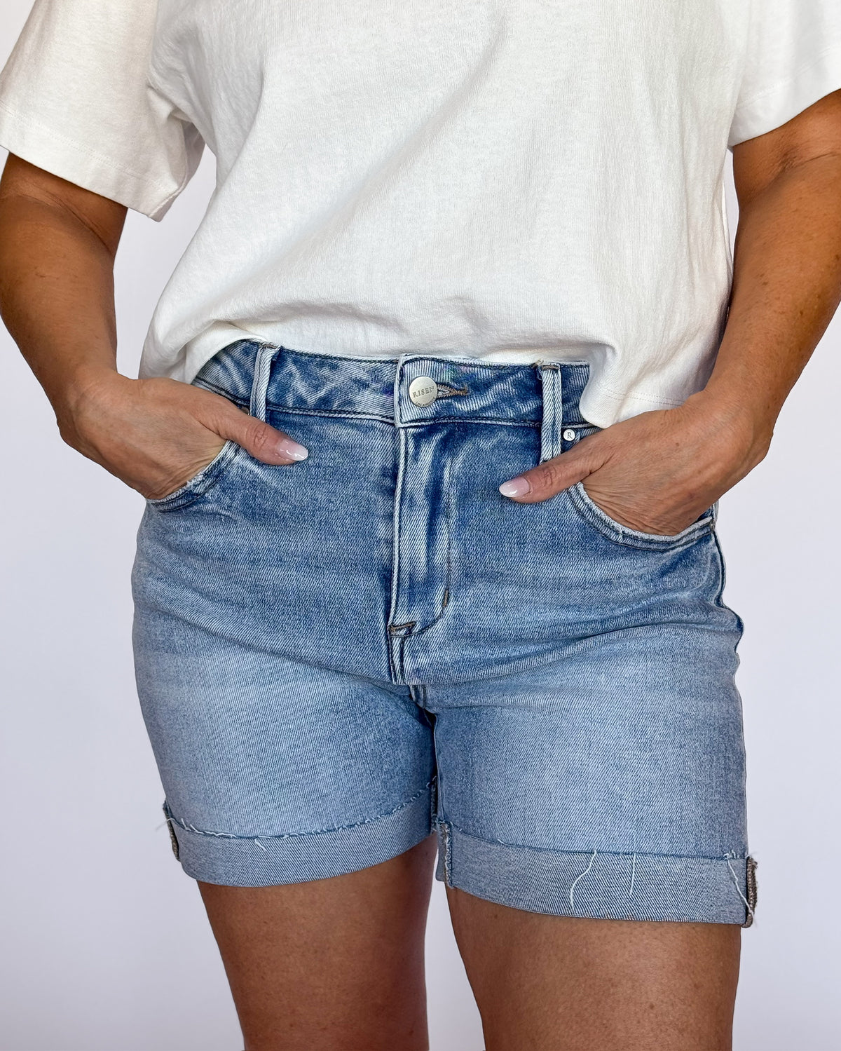 Coastal Breeze Cuffed Shorts