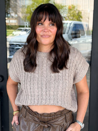 Effortless Cable Knit Sweater Tank