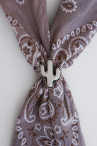 Pearl Cactus Scarf Ring