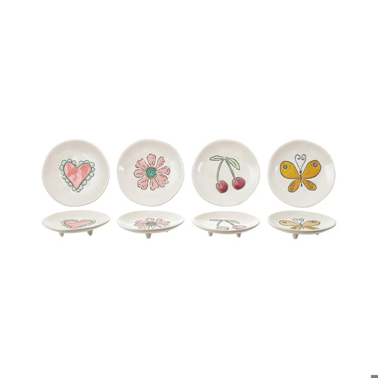 Stoneware Footed Plate