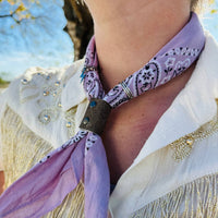 Lavender Hand Dyed Bandanas