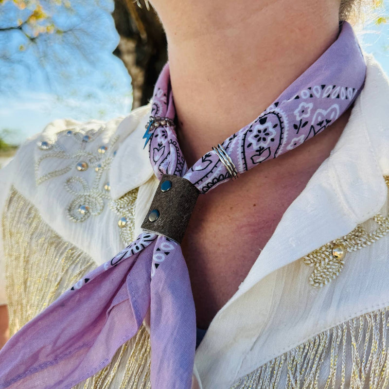 Lavender Hand Dyed Bandanas