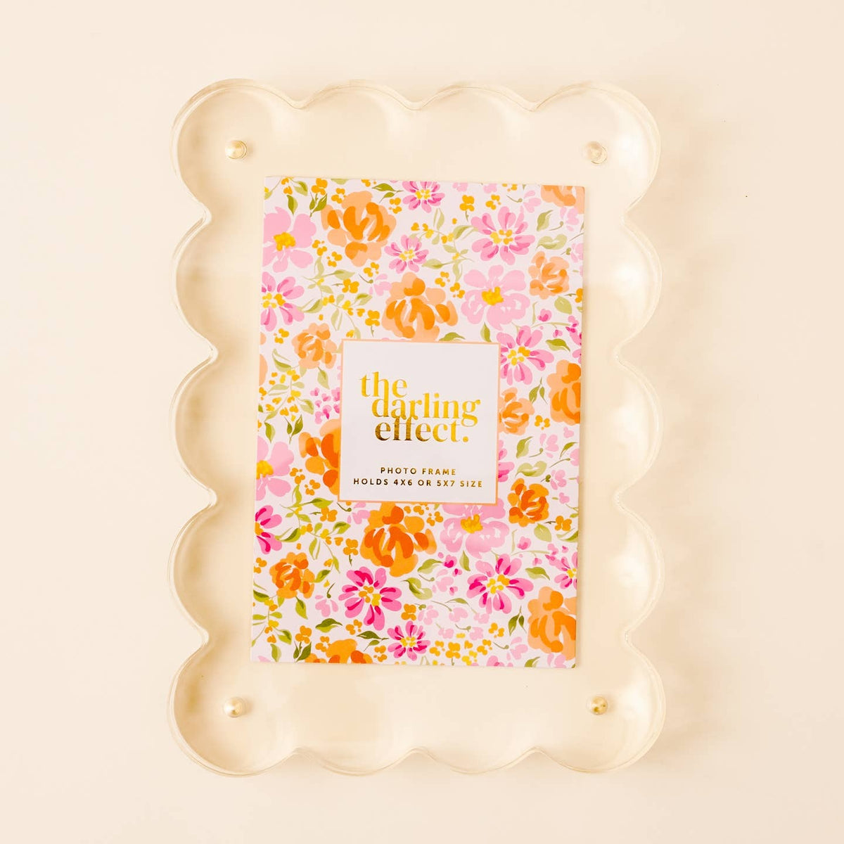 Rectangle Scalloped Acrylic Frame