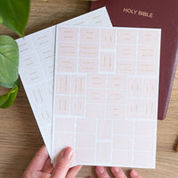 Pink & Cream Bible Tabs