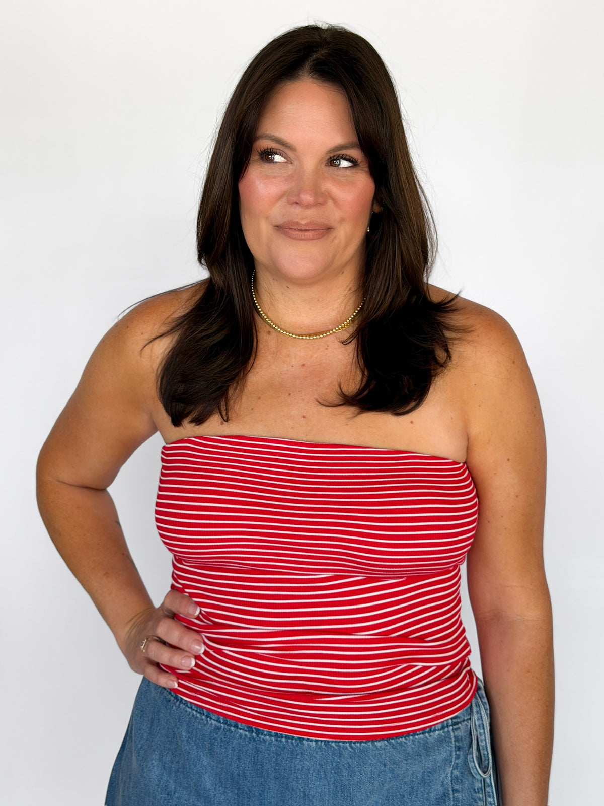 Jukebox Knit Tube Top