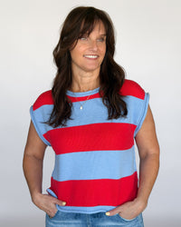 Liberty Stripe Colorblock Top