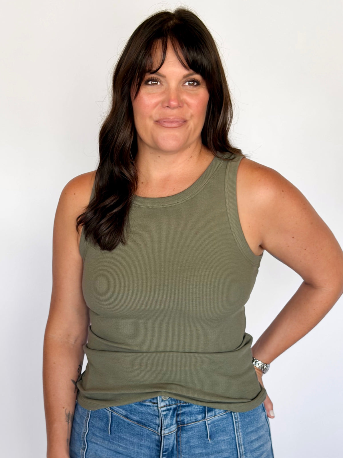Edlin Tank - Dusty Olive