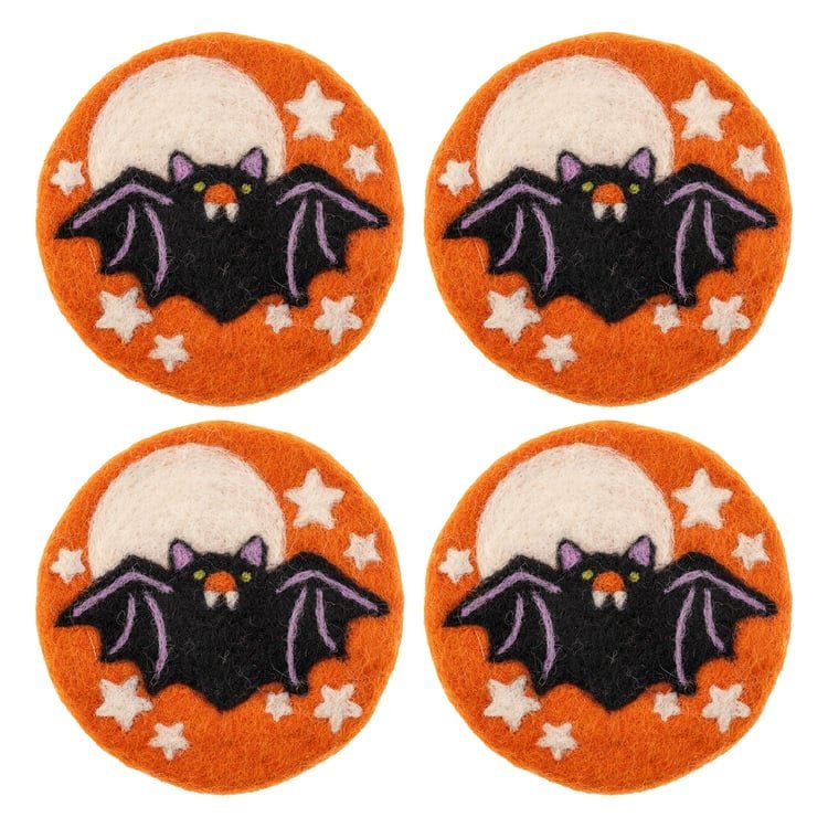 Bat Felt Coasters