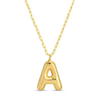 Large Balloon Initial Necklace
