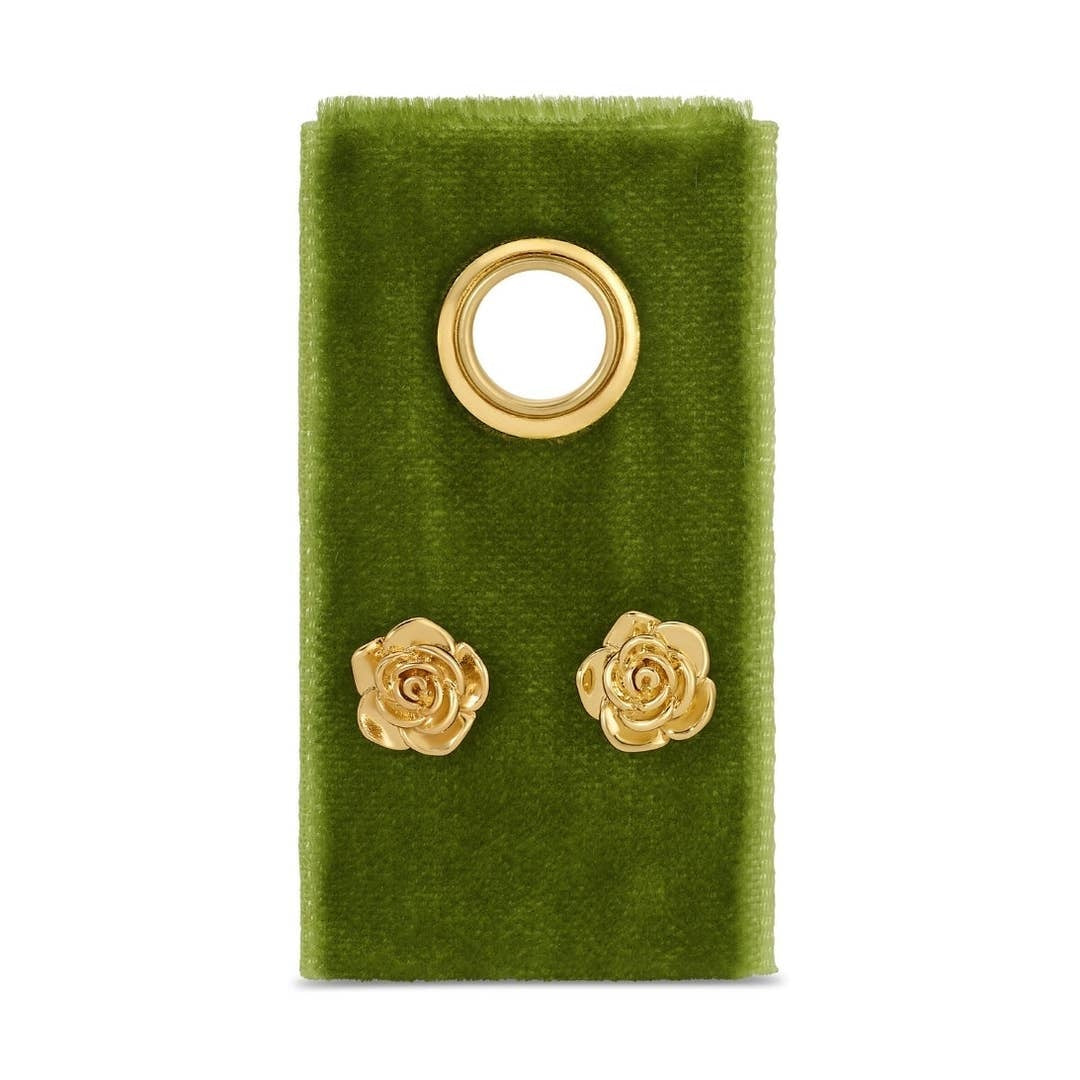 Golden Rose Studs