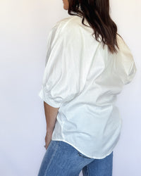 Luna Button Up Puff Sleeve Top
