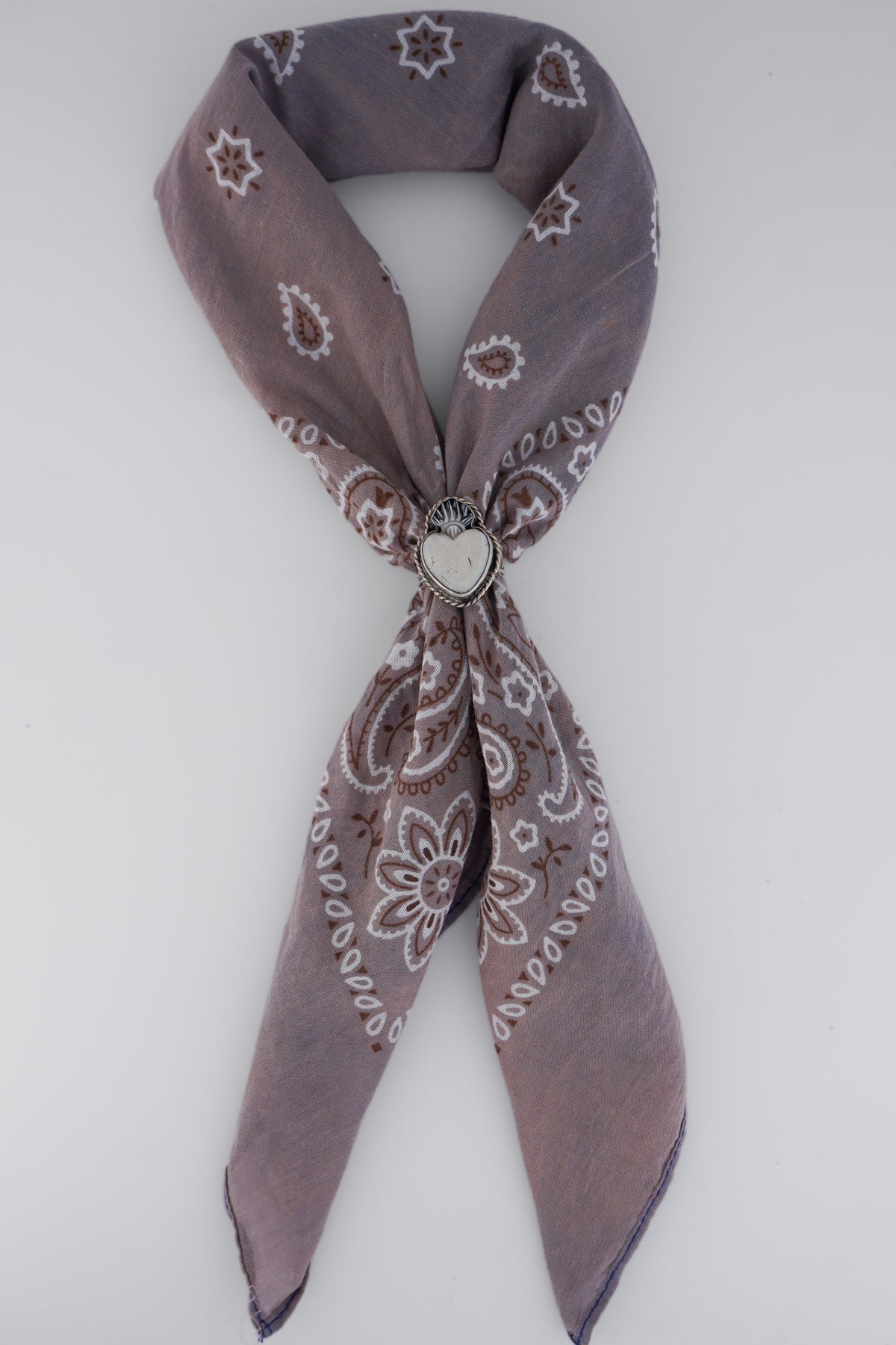 Crowned Heart Scarf Ring