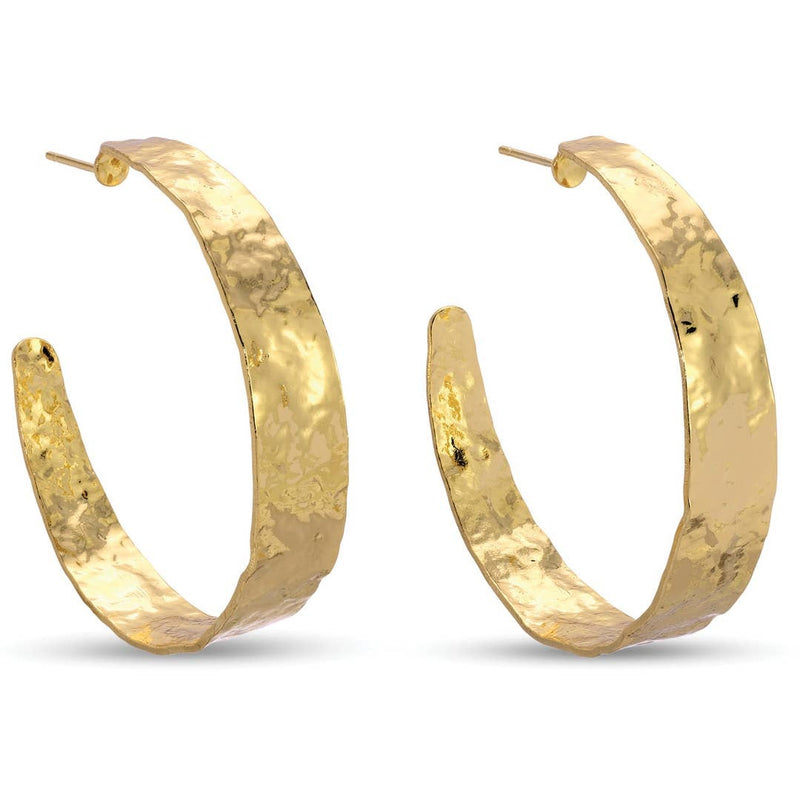Perfectly Gilded Hoops- Large