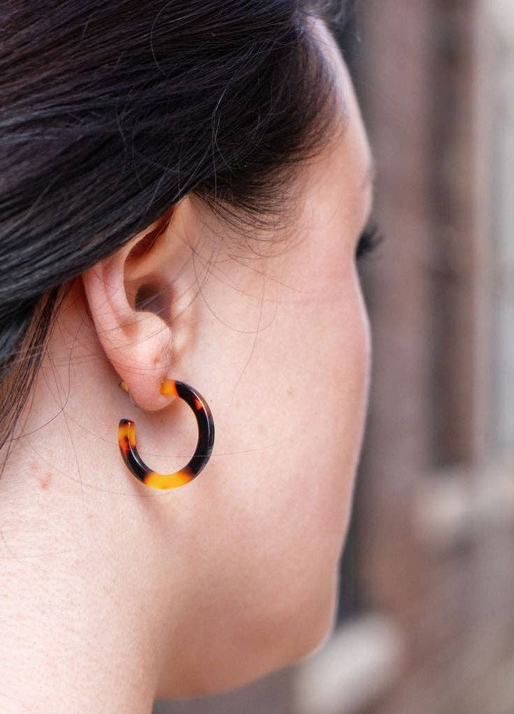 Cam Mini Hoops-Tortoise