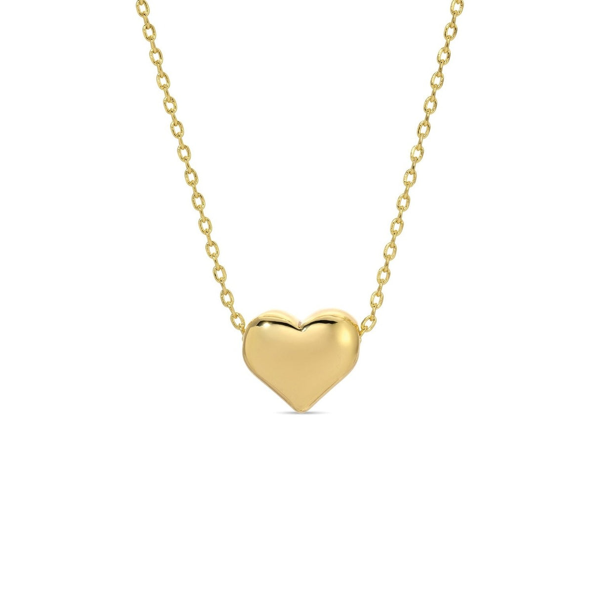 Petite Simple Gold Heart Necklace